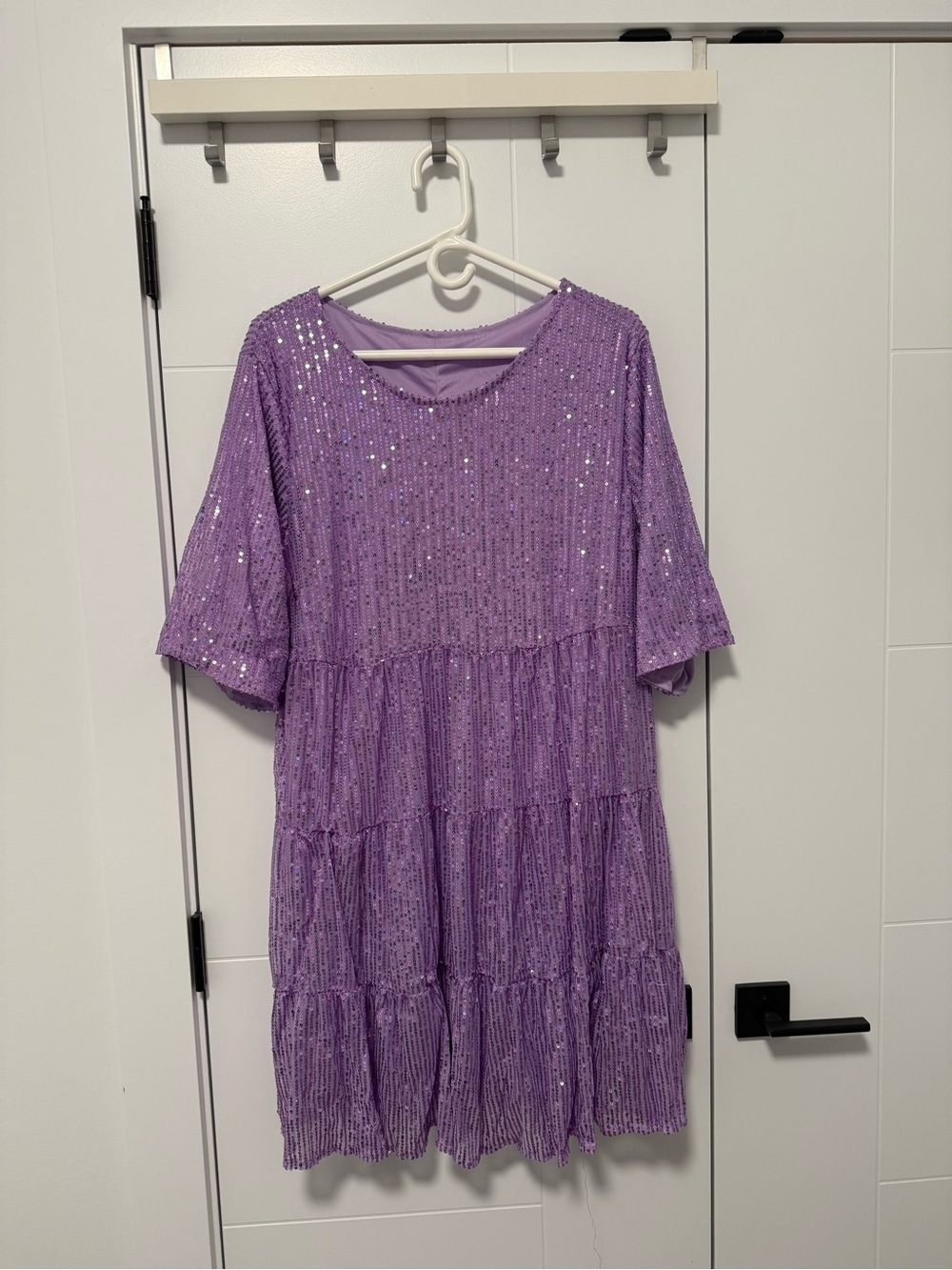Purple Sequin Dress